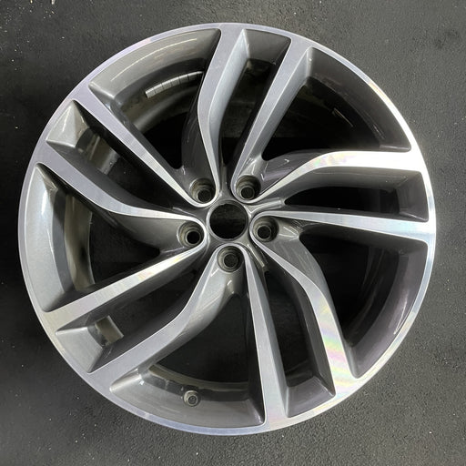 20" XF 16-20 20x8.5 , 5 double spoke, turbine Original OEM Wheel Rim - Angle View