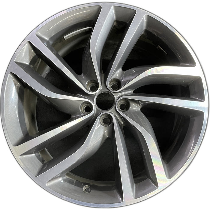 20" XF 16-20 20x8.5 , 5 double spoke, turbine Original OEM Wheel Rim - Front View