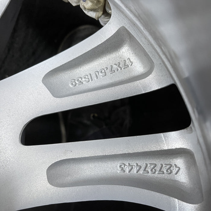 17" ENVISTA 24 17x7.5 Original OEM Wheel Rim - Back View