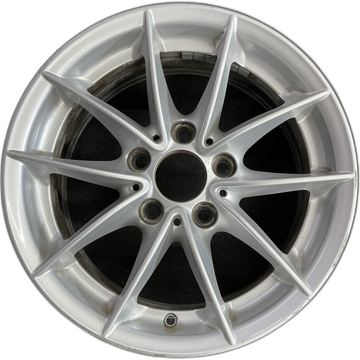16" BMW 323i 08-11 16x7, alloy, 5 spoke, V spoke, narrow spoke Original OEM - Front View