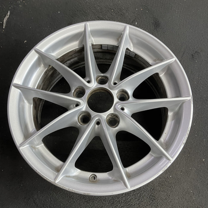16" BMW 323i 08-11 16x7, alloy, 5 spoke, V spoke, narrow spoke Original OEM - Side Profile