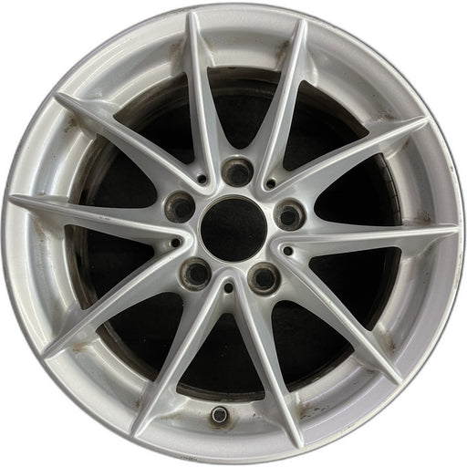 16" BMW 323i 08-11 16x7, alloy, 5 spoke, V spoke, narrow spoke Original OEM - Front View