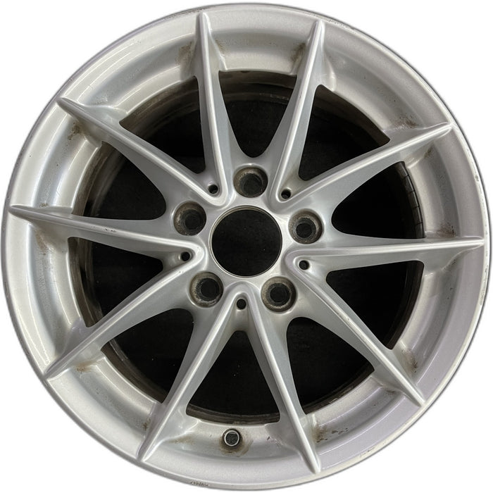16" BMW 323i 08-11 16x7, alloy, 5 spoke, V spoke, narrow spoke Original OEM - Front View