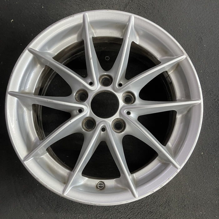 16" BMW 323i 08-11 16x7, alloy, 5 spoke, V spoke, narrow spoke Original OEM - Angle View