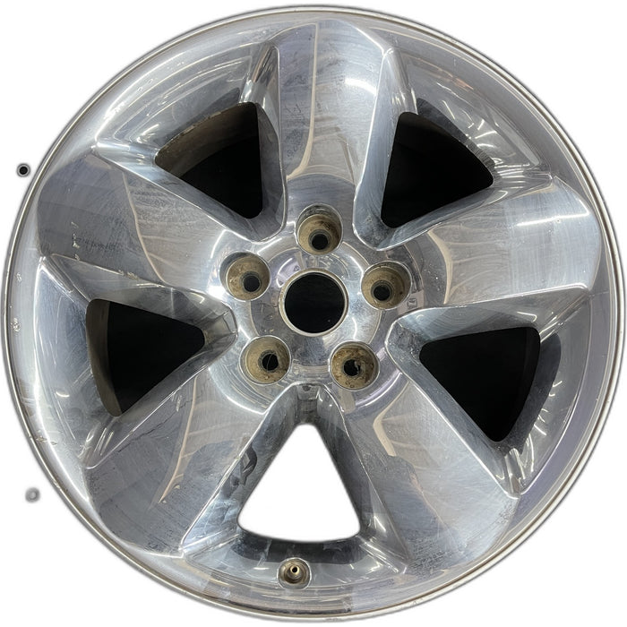 20" DODGE 1500 PICKUP 13 , 20x8, chrome clad Original OEM Wheel Rim - Front View