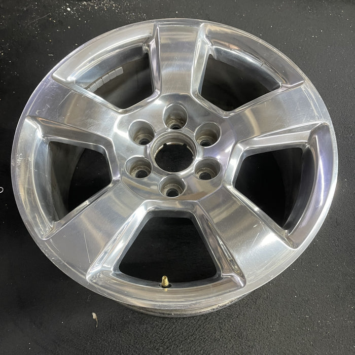 20" SIERRA 1500 PICKUP 19 classic , 20x9, 5 spoke, exposed lug nuts, polished - Side Profile