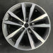 20" F-PACE 17-19 20x8.5 , 5 double spoke, w/notched spoke, machined face - Angle View