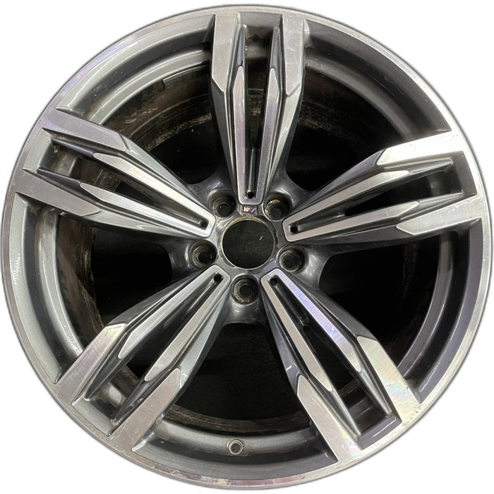 20" BMW M6 12-17 20x10.5 alloy rear 5 double spoke wide opening in spoke - Front View