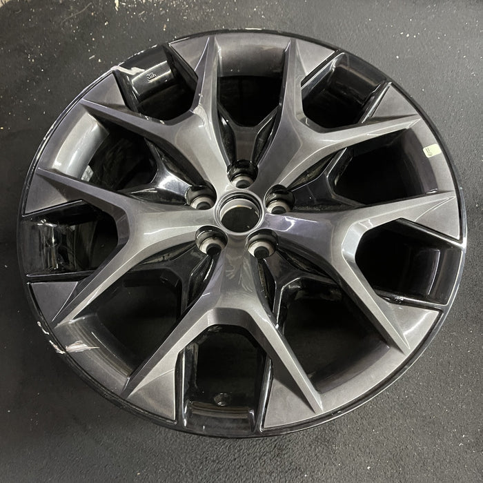 22" TX500h 24 , 5 Y spoke Original OEM Wheel Rim - Side Profile