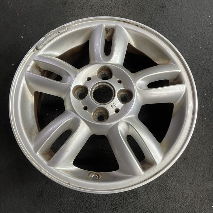 15" CLUBMAN 11-14 15x5.5, alloy, 5 twin spoke Original OEM Wheel Rim - Side Profile