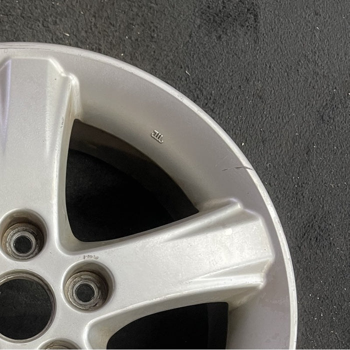 16" MAZDA PROTEGE 02-03 16x6 alloy Htbk Protege5 raised notch dull Original OEM - Close-Up Detail