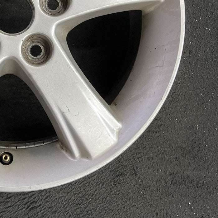 16" MAZDA PROTEGE 02-03 16x6 alloy Htbk Protege5 raised notch dull Original OEM - Back View