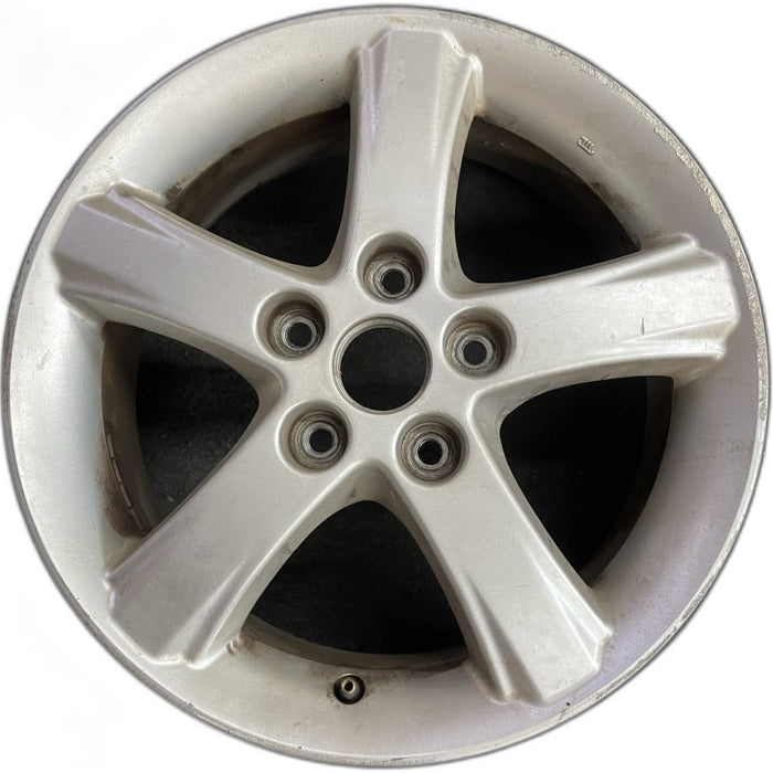 16" MAZDA PROTEGE 02-03 16x6 alloy Htbk Protege5 raised notch dull Original OEM - Front View