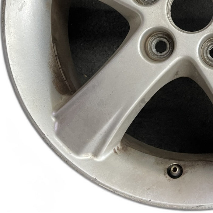 16" MAZDA PROTEGE 02-03 16x6 alloy Htbk Protege5 raised notch dull Original OEM - Back View