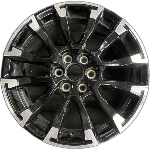 18" TRAVERSE 24 , 18x7.5, gloss black Original OEM Wheel Rim - Front View
