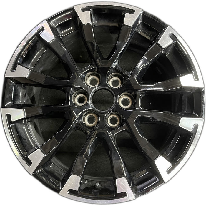18" TRAVERSE 24 , 18x7.5, gloss black Original OEM Wheel Rim - Front View