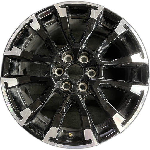 18" TRAVERSE 24 , 18x7.5, gloss black Original OEM Wheel Rim - Front View