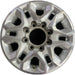18" SILVERADO 2500 PICKUP 21-24 18x8, aluminum, machined face with silver - Front View