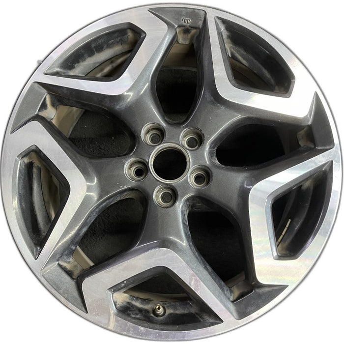 18" XV CROSSTREK 18 18x7 alloy w/machined face Limited dark gray Original OEM - Front View