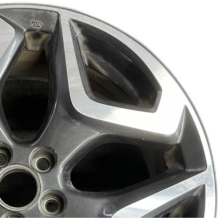 18" XV CROSSTREK 18 18x7 alloy w/machined face Limited dark gray Original OEM - Side Profile