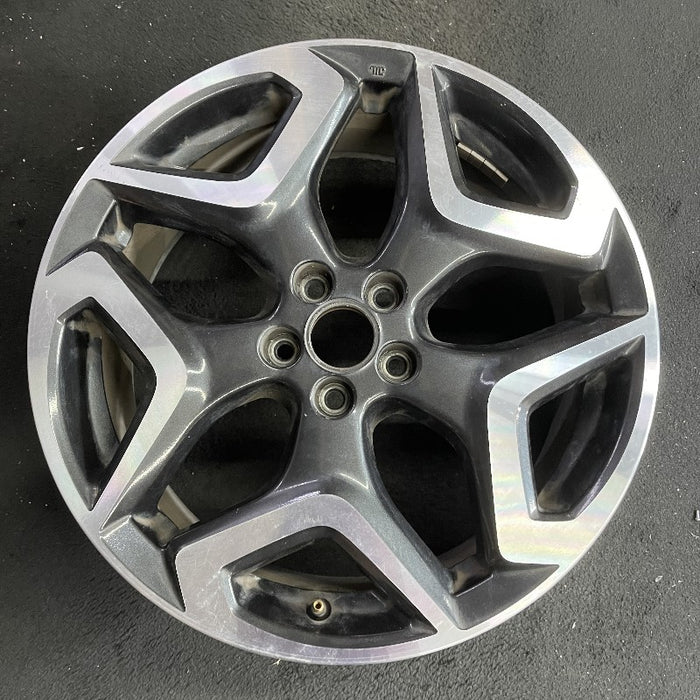 18" XV CROSSTREK 18 18x7 alloy w/machined face Limited dark gray Original OEM - Front View