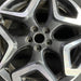 18" XV CROSSTREK 18 18x7 alloy w/machined face Limited dark gray Original OEM - Angle View