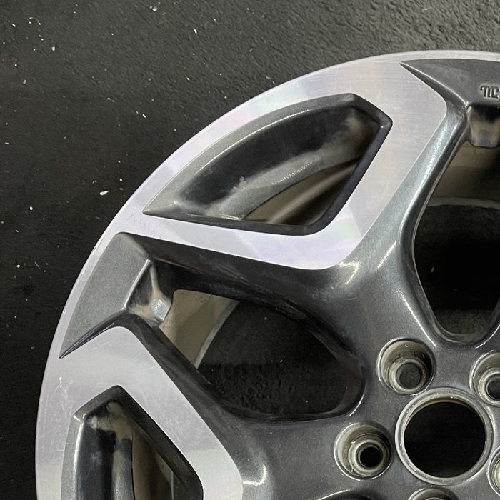18" XV CROSSTREK 18 18x7 alloy w/machined face Limited dark gray Original OEM - Side Profile