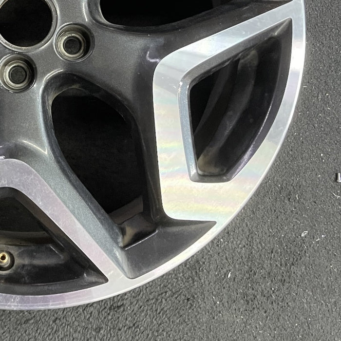 18" XV CROSSTREK 18 18x7 alloy w/machined face Limited dark gray Original OEM - Back View