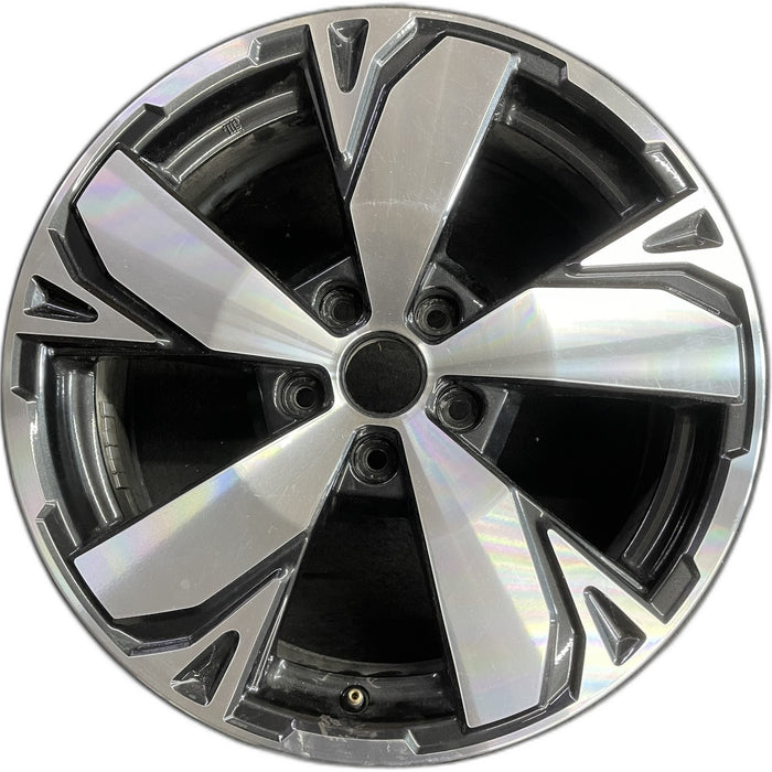 18" FORESTER 19 18x7 , w/machined face, 5 spoke Original OEM Wheel Rim - Front View