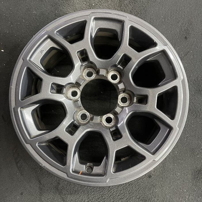 16" TACOMA 16 16x7 alloy 6 spoke D Spoke dark gray Original OEM Wheel Rim - Front View