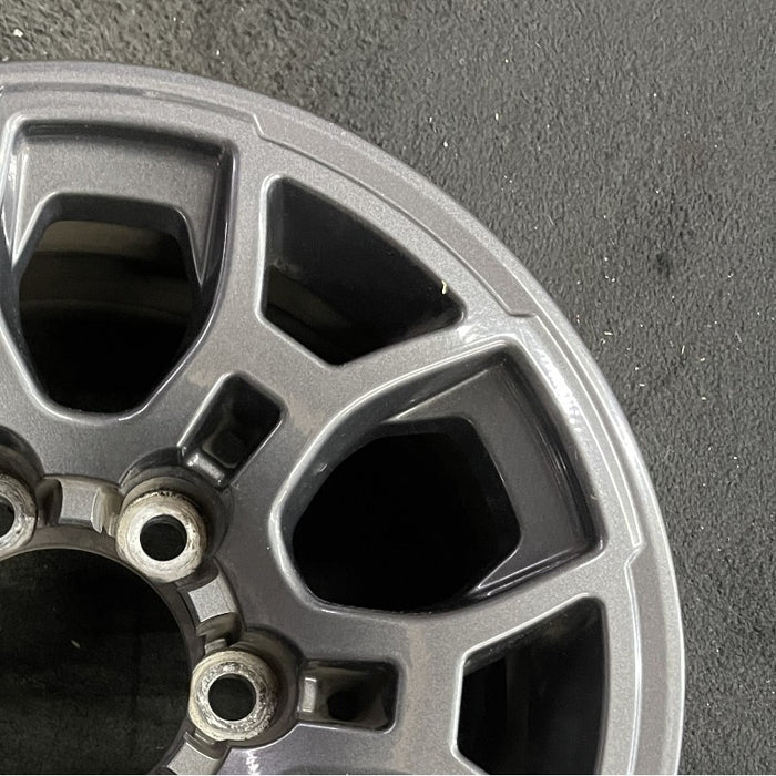16" TACOMA 16 16x7 alloy 6 spoke D Spoke dark gray Original OEM Wheel Rim - Close-Up Detail