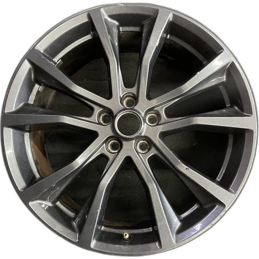 20" EXPLORER 17-19 20x8.5, , 10 spoke, , dark gray Original OEM Wheel Rim - Front View
