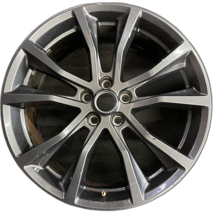 20" EXPLORER 17-19 20x8.5, , 10 spoke, , dark gray Original OEM Wheel Rim - Front View