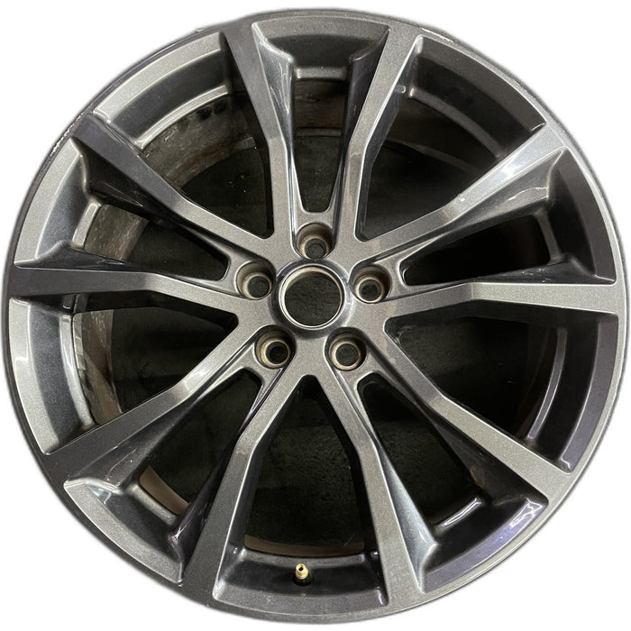 20" EXPLORER 17-19 20x8.5, , 10 spoke, , dark gray Original OEM Wheel Rim - Front View