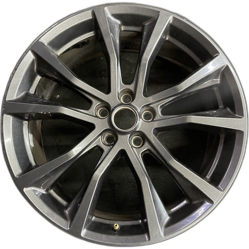 20" EXPLORER 17-19 20x8.5, , 10 spoke, , dark gray Original OEM Wheel Rim - Front View
