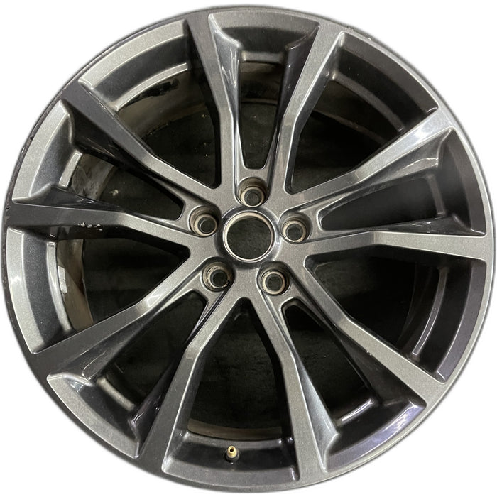 20" EXPLORER 17-19 20x8.5, , 10 spoke, , dark gray Original OEM Wheel Rim - Front View