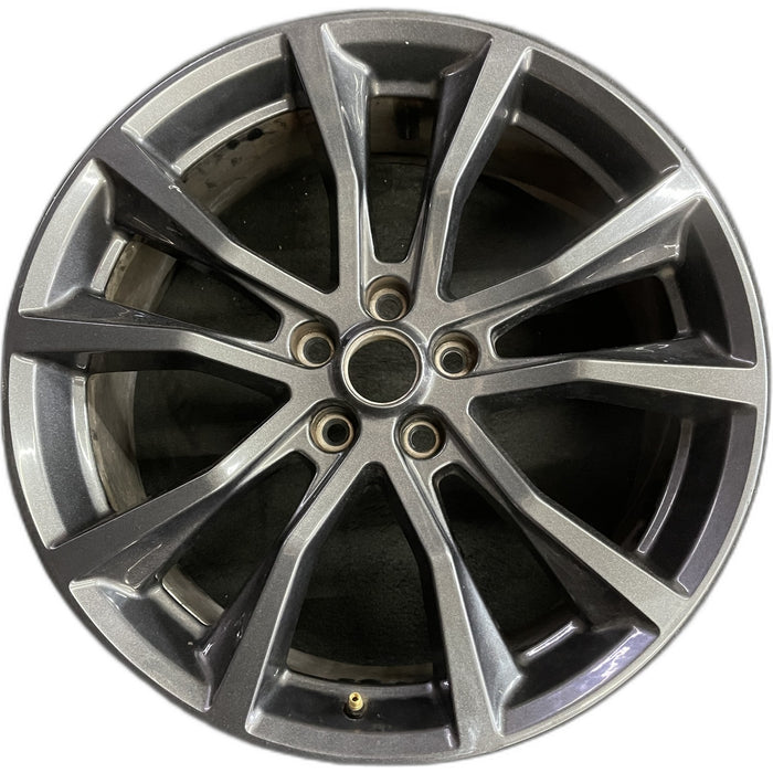 20" EXPLORER 17-19 20x8.5, , 10 spoke, , dark gray Original OEM Wheel Rim - Front View