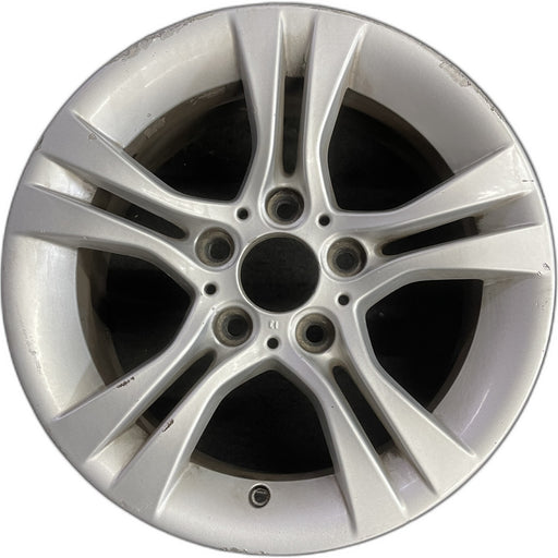 16" BMW 323i 07-11 16x7, alloy, 5 spoke, double spoke Original OEM Wheel Rim - Front View