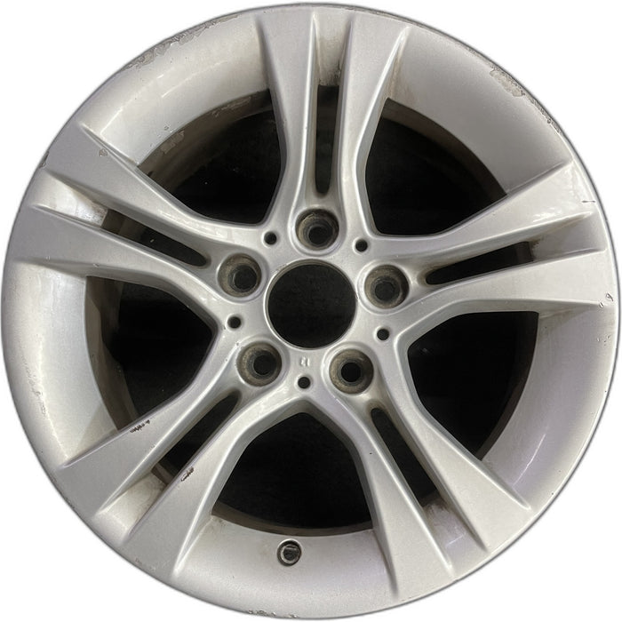 16" BMW 323i 07-11 16x7, alloy, 5 spoke, double spoke Original OEM Wheel Rim - Front View