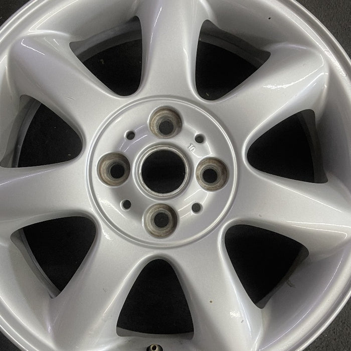 16" CLUBMAN 08-14 16x6.5 alloy 7 spoke tapered end spoke silver Original OEM - Angle View