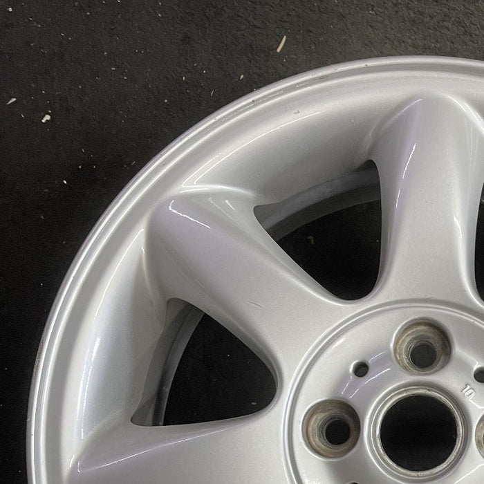 16" CLUBMAN 08-14 16x6.5 alloy 7 spoke tapered end spoke silver Original OEM - Side Profile