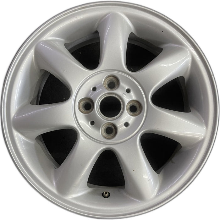 16" CLUBMAN 08-14 16x6.5 alloy 7 spoke tapered end spoke silver Original OEM - Front View