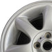 16" CLUBMAN 08-14 16x6.5 alloy 7 spoke tapered end spoke silver Original OEM - Angle View