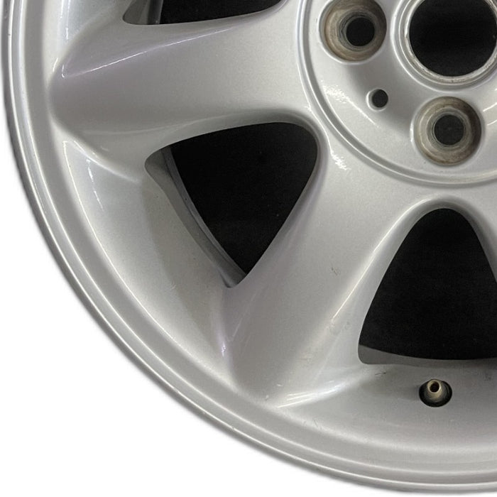 16" CLUBMAN 08-14 16x6.5 alloy 7 spoke tapered end spoke silver Original OEM - Back View