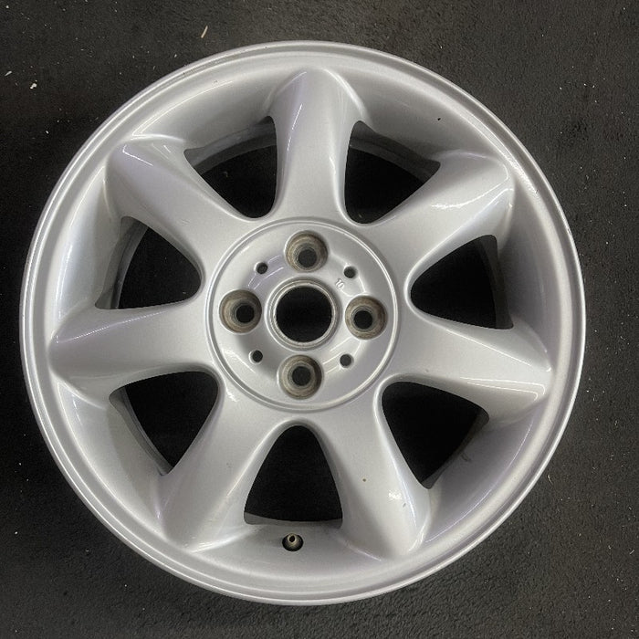 16" CLUBMAN 08-14 16x6.5 alloy 7 spoke tapered end spoke silver Original OEM Wheel Rim