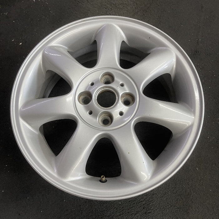 16" CLUBMAN 08-14 16x6.5 alloy 7 spoke tapered end spoke silver Original OEM Wheel Rim