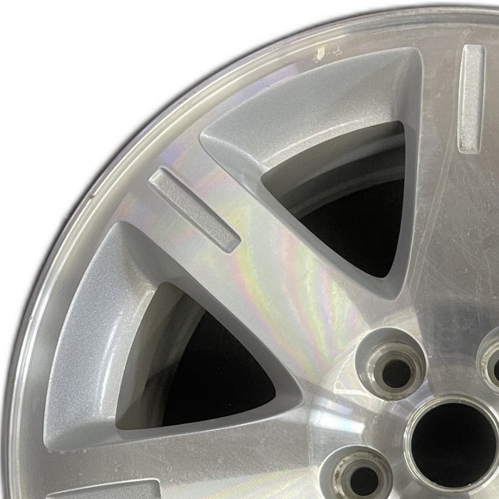 17" 300 05-06 17x7 aluminum 7 spoke exposed lugs machine Original OEM Wheel Rim - Angle View