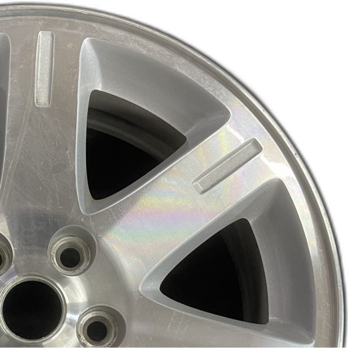 17" 300 05-06 17x7 aluminum 7 spoke exposed lugs machine Original OEM Wheel Rim - Side Profile
