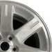 17" 300 05-06 17x7 aluminum 7 spoke exposed lugs machine Original OEM Wheel Rim - Side Profile