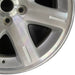 17" 300 05-06 17x7 aluminum 7 spoke exposed lugs machine Original OEM Wheel Rim - Close-Up Detail